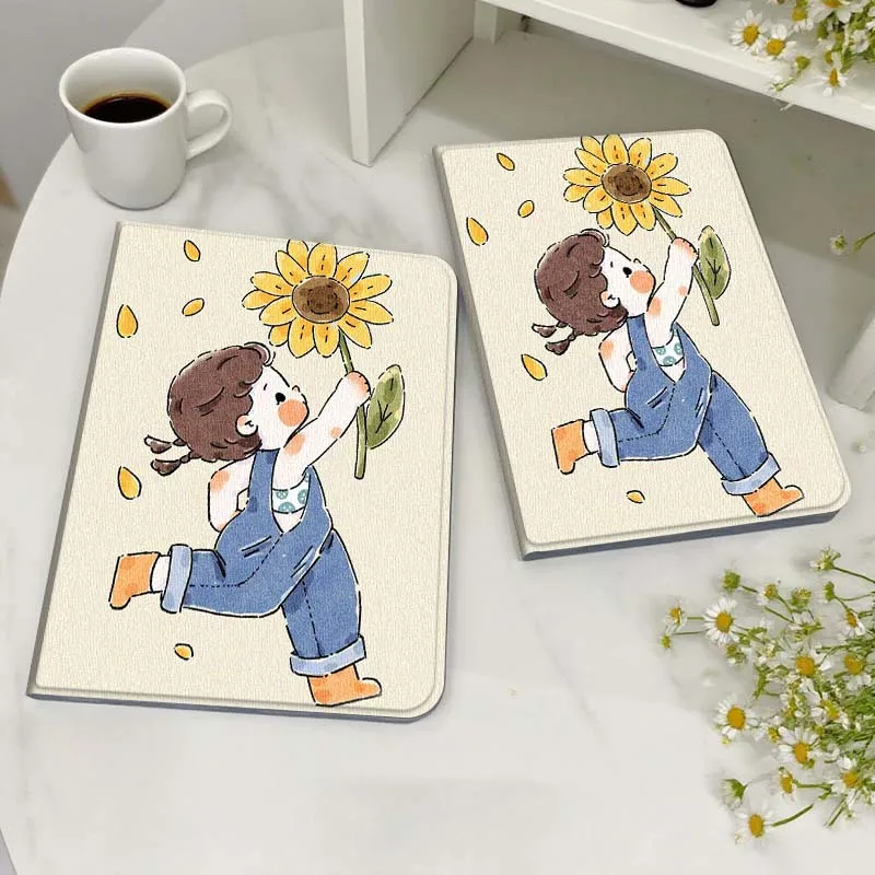 

Person Flower Pattern For Honor MediaPad MatePad 6 7 X8 M5 M6 V6 V7 T5 T10 T10s 10 11 SE C5e X8a Pro Lite Tablet Case