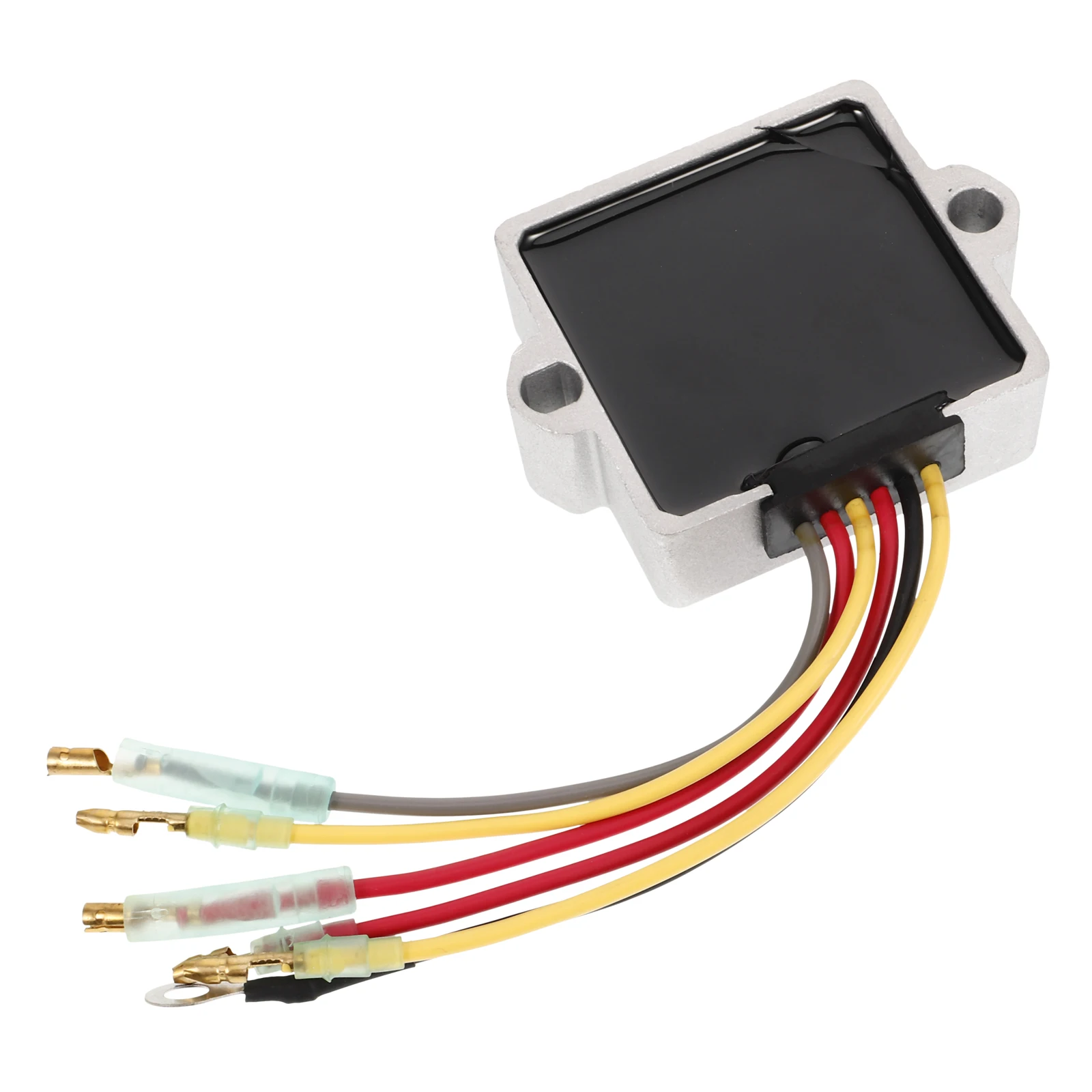 

6-wire Voltage Regulator for Generator Aluminum Shell Copper Material Compact Size Auto Adjustment 12V Boat Accessories
