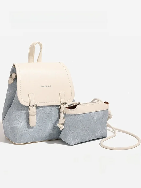  CharlieKitty 2026 New Style Women's Backpack Casual Simple Style Leather Bag Youth Suitable Crossbody Handbag