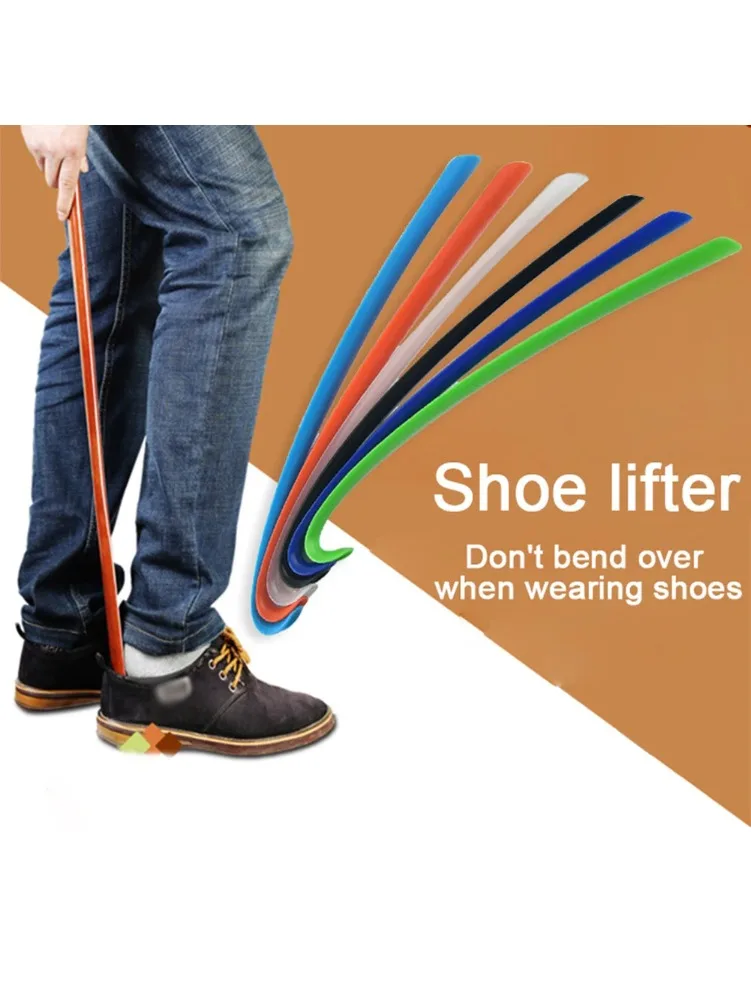 Chausse-pied Extra Long en plastique, porte-chaussures pour hôtel et ménage, lève-chaussures, cuillère paresseuse, ne plier pas, aide à dessiner, cuillère à chaussures