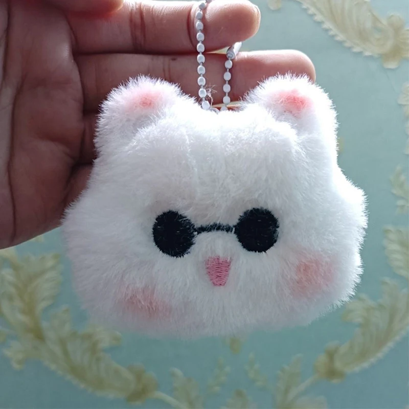 Cartoon Stuffed Plush Keyring Soft Cute Anime Figure Doll Charms Keychain Backpack Pendant Ornaments Friends Gift Decoration