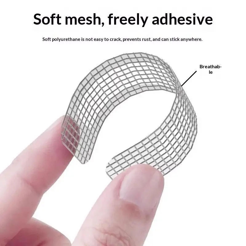 20/30Pcs Self Adhesive Window Screen Repair Sticker Window Drainage Hole  Proof Mesh Stickers For Home Door Window Balcony