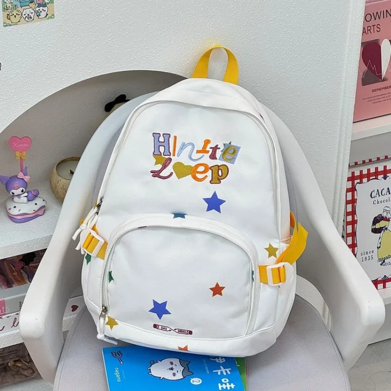 新しいハイセンスでおしゃれなクロスボーダーバックパック、大容量スクールバッグ、子供とティーンエイジャー向けのダブルショルダーバッグ