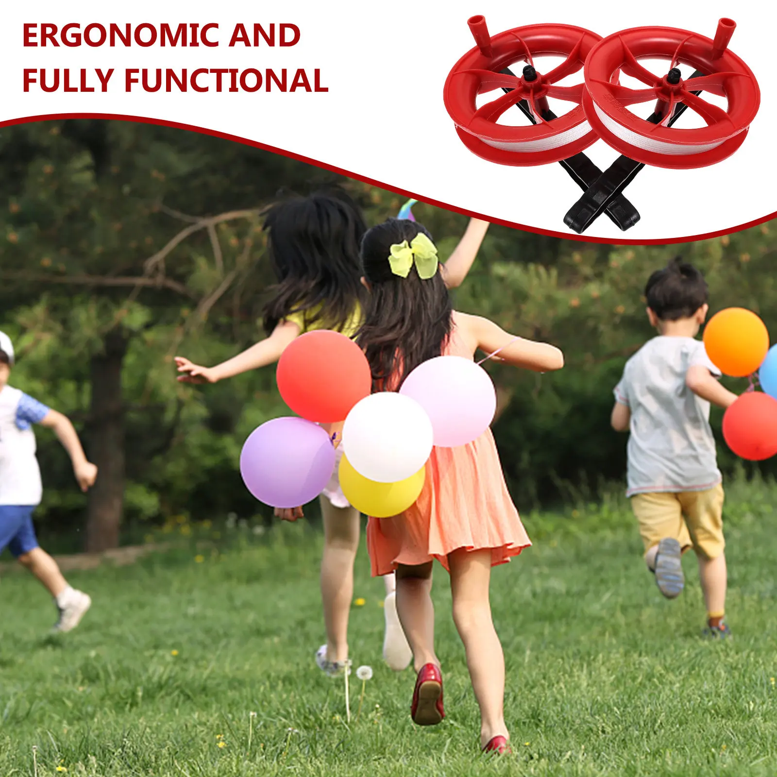 2 Stuks Kite Line Reel Winder Lichtgewicht Vliegende Spoelgreep Ideaal Voor Buitensporten Vliegeraccessoires 100m String Buitensportgereedschap