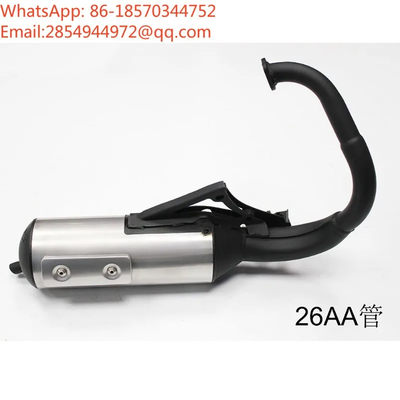 Hand‑Made High‑Displacement Modified Exhaust Pipe Fit for JOG50 JOG90 Scooter
