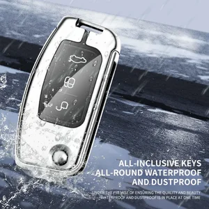 TPU Zinklegierungschlüsselkoffer für Ford Fiesta -Logo, Autoschlüsselkette, Metallschale, Accessoires für Autodekoration, neues Auto 8 Hauptverkäufe Schlüsselbund Neues Fiesta - №3