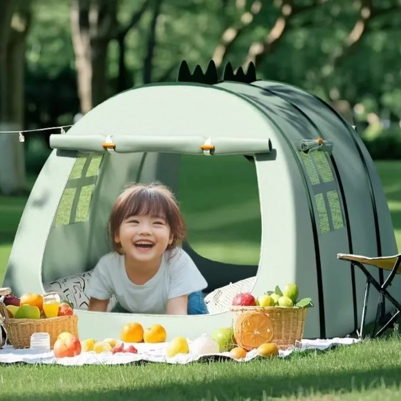 Tenda giocattolo portatile per bambini Tenda per bambini per interni ed esterni Tenda per giochi di sicurezza con finestre in rete traspirante Tenda per casetta da gioco con custodia