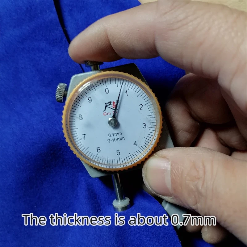 0.7mm Blue-Purple Sheep Fleece. Top-Grain Leather. Genuine Leather Fabric. DIY For The Lining By Hand. A Whole Sheepskin