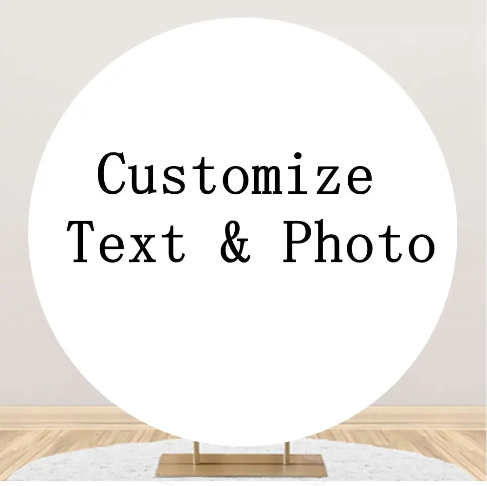 

Индивидуальный круглый фон, индивидуальное имя, фото, текст, изображение, день рождения, свадьба, фестиваль, персонализация, фон для фотосъемки