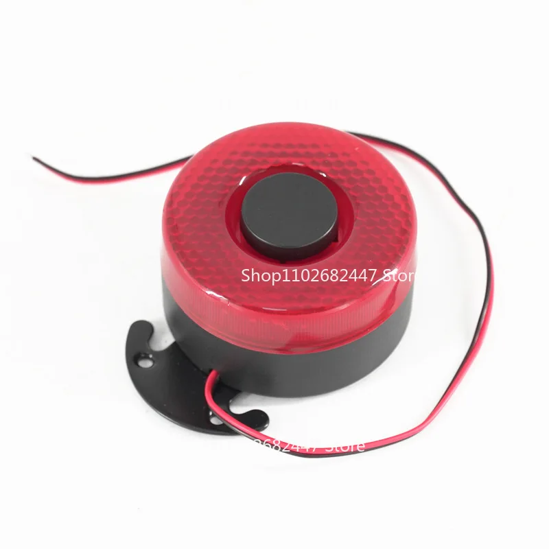 2Pc 12V 24V Reversing Beep Horn with Flashing Light, Car Truck Reversing Buzzer Horn with Light