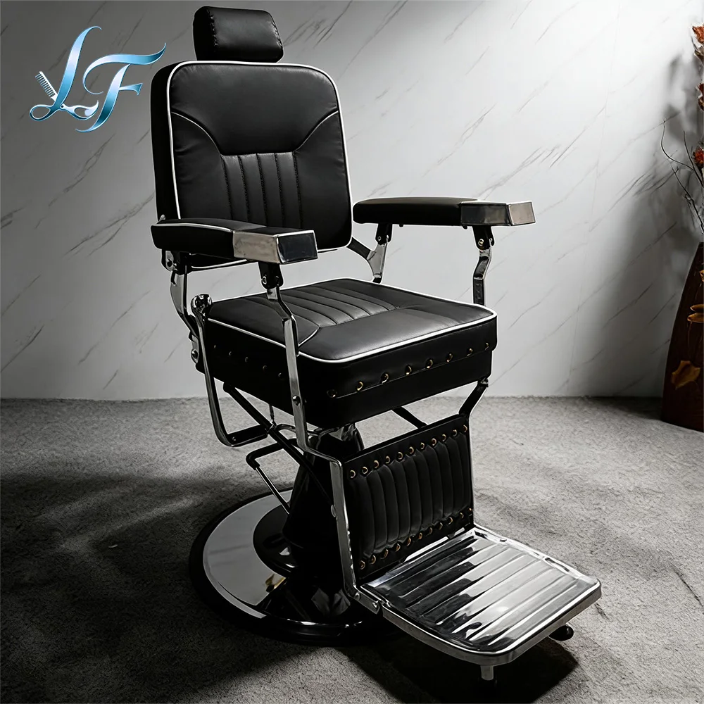 Spacious Elegant Salon Chair Equipped With Stable Durable Hydraulic Mechanism For Professional Salon Barbershop Use