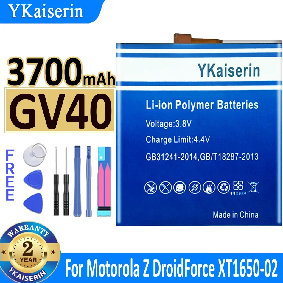 Bateria ykaiserin para motorola moto z XT1650-01 XT1650-03 XT1650-05 força de droid XT1650-2 snn5968a garantia bateria de um ano