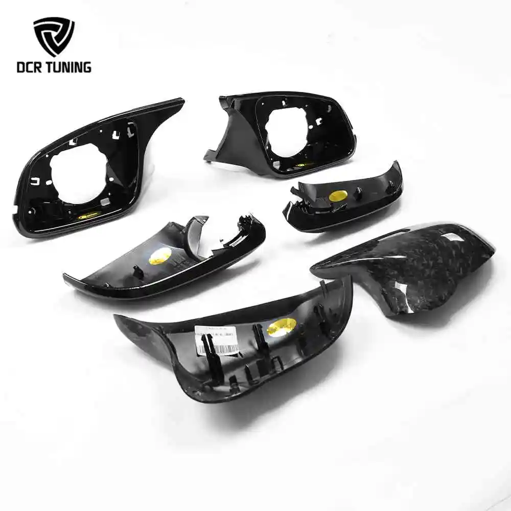 F30 Upgraded to F80 LOOK Carbon Fiber Mirror Covers 6 PCS/SET (W/h Turn Signal)For BMW Series 1 2 3 4 F20 F30 F36 X1 E84