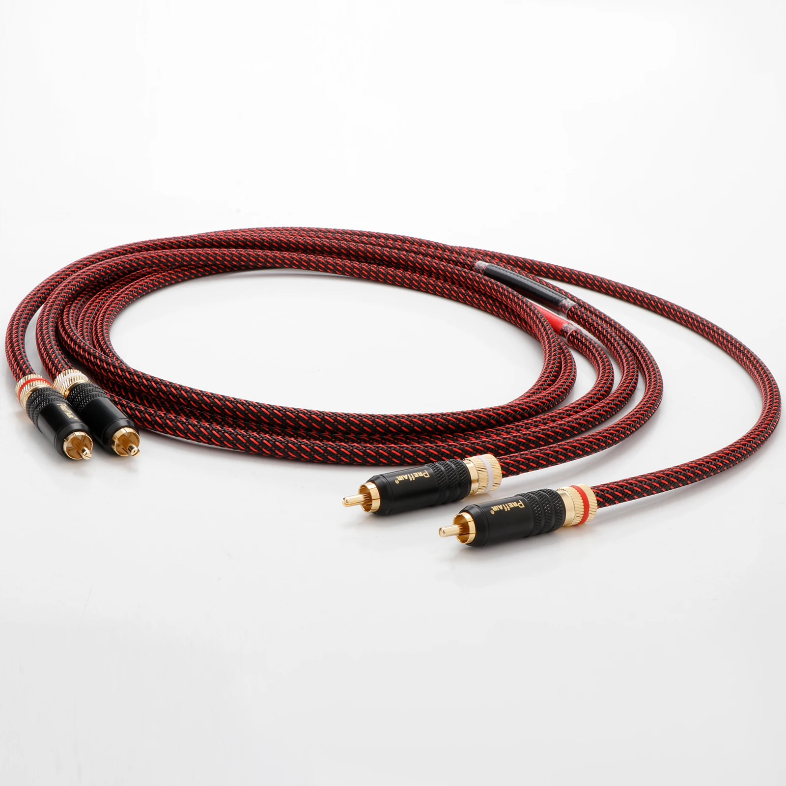 Preffair OFC Coppe RCA Аудио соединительный кабель Hi-Fi Audio Высококачественный кабель RCA «папа» на RCA «мама» с позолоченным разъемом