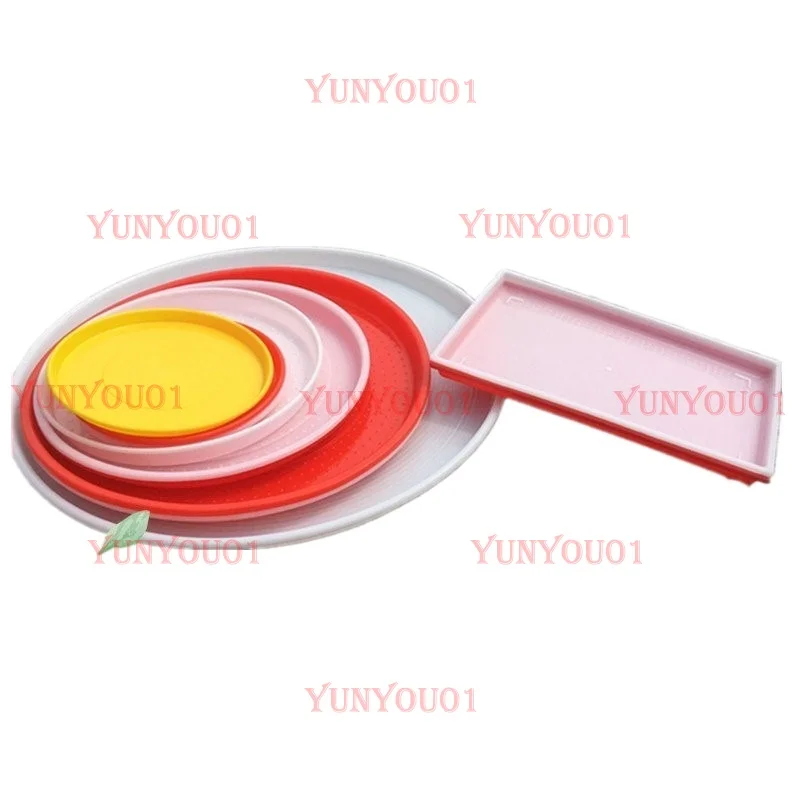 

Chicken Breeding Equipment Chicken Feed Tray Bucket Square Circular Bonsai Tray Pad Chicken Equipment Supplies Open Food Tray