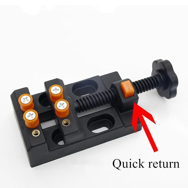 Eight-Hole Mini Table Clamp for Woodworking and Carving - Strong Grip for Walnut, Olive, and Bodhi Beads