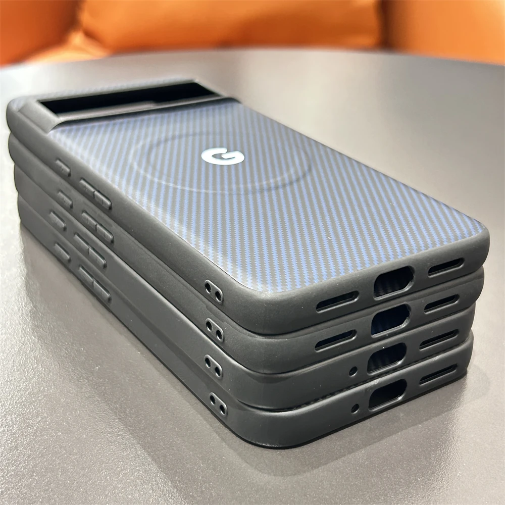 حافظة هاتف مغناطيسية من ألياف الكربون Sle 1500D لهاتف Google Pixel10 9 Pro XL 9A 8A غطاء حماية مقاوم للصدمات للشحن اللاسلكي #6