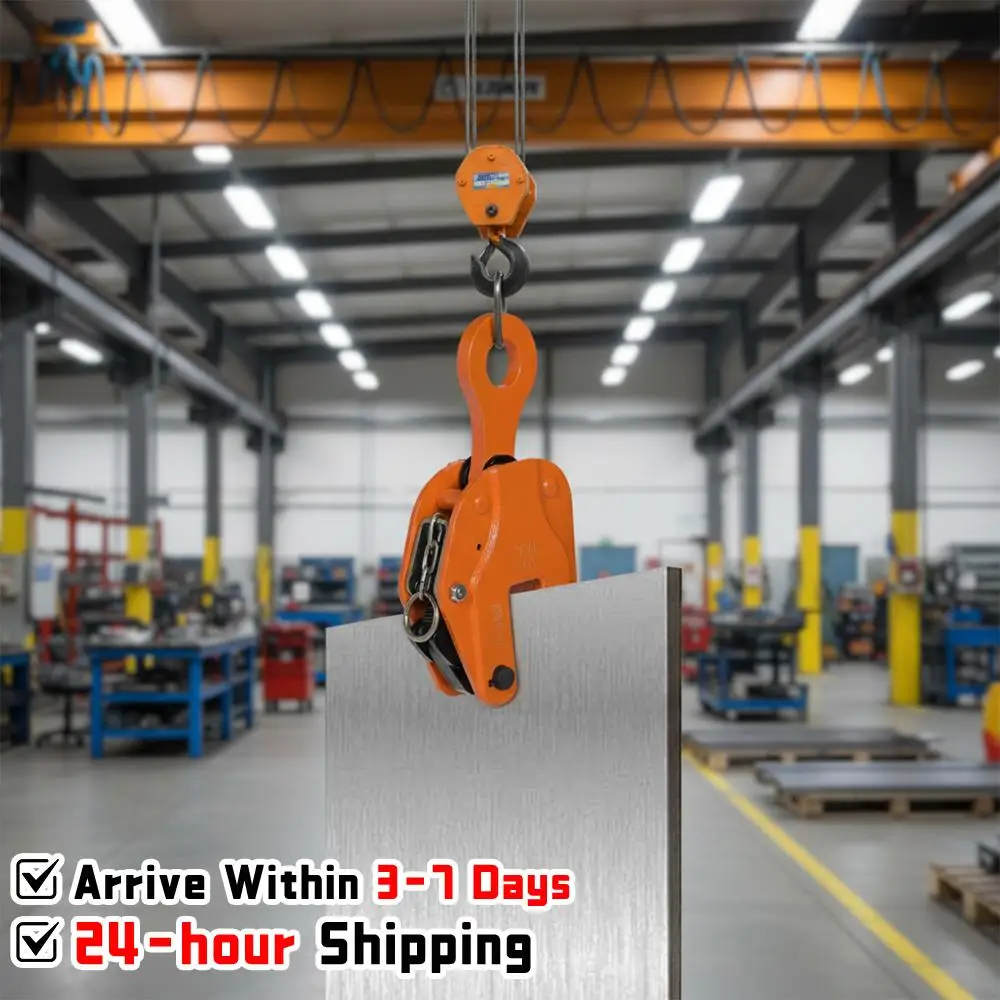

Heavy Duty Steel Hoisting Hook Wear Resist Industrial Steel Plate Clamp Anti-Slip for Industry Crane Home Business