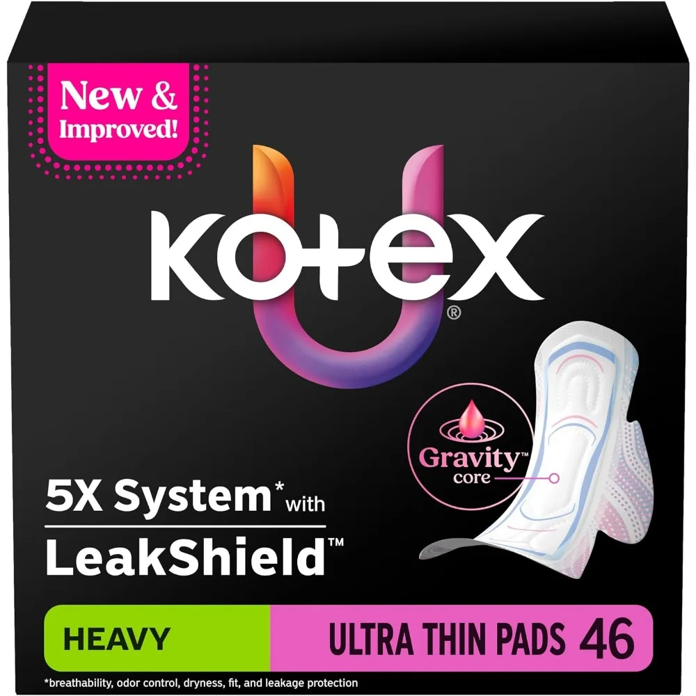 Ultra Thin Overnight Maxi Pads with Wings for Heavy Flow
