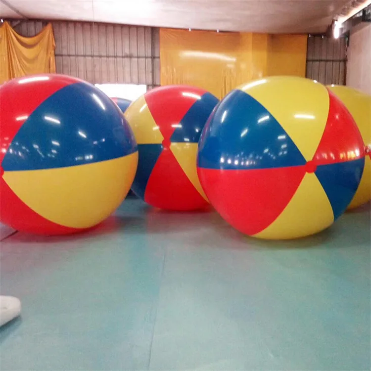 Buntes, großes aufblasbares Strandball- und Schläger-Set, 6-teiliges PVC-Wasserspielzeug für Spaß im Freien, geeignet für Größe 100/200 cm – Detail 4