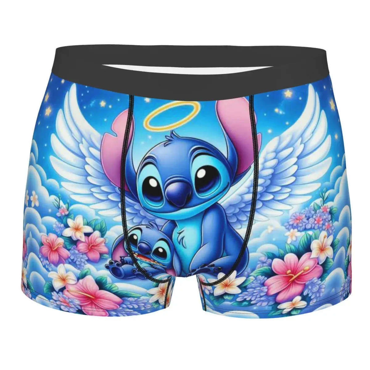 

Custom Cartoon Stitch Boxers Shorts Mens Briefs Underwear Novelty Underpants