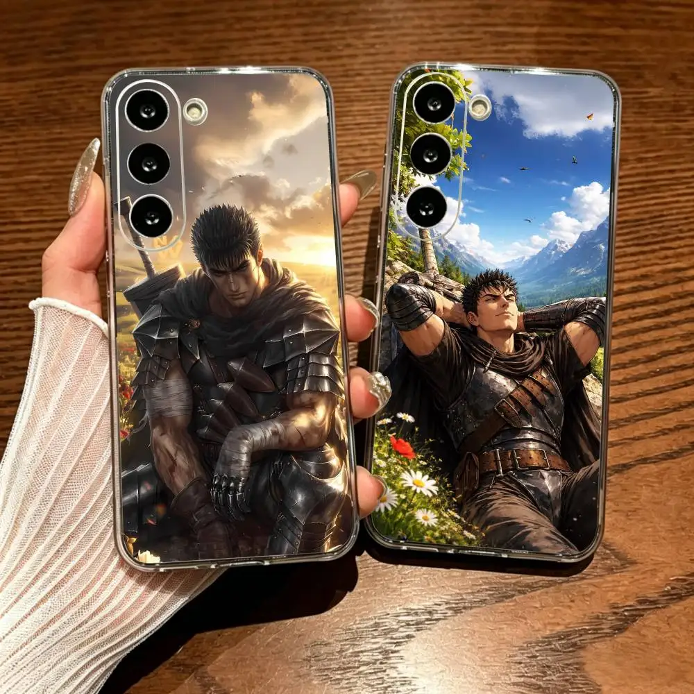 Guts Precise Hole Transparent Printed Phone Case For Samsung Galaxy A73/A72/A71/A53/A52/A51/A22/A91/A80