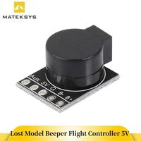 Matek Lost Model Beeper Flight Controller 5V Loud Buzzer Built-in MCU for FPV Drone Multicopters RC Quadcopter Tracking Device