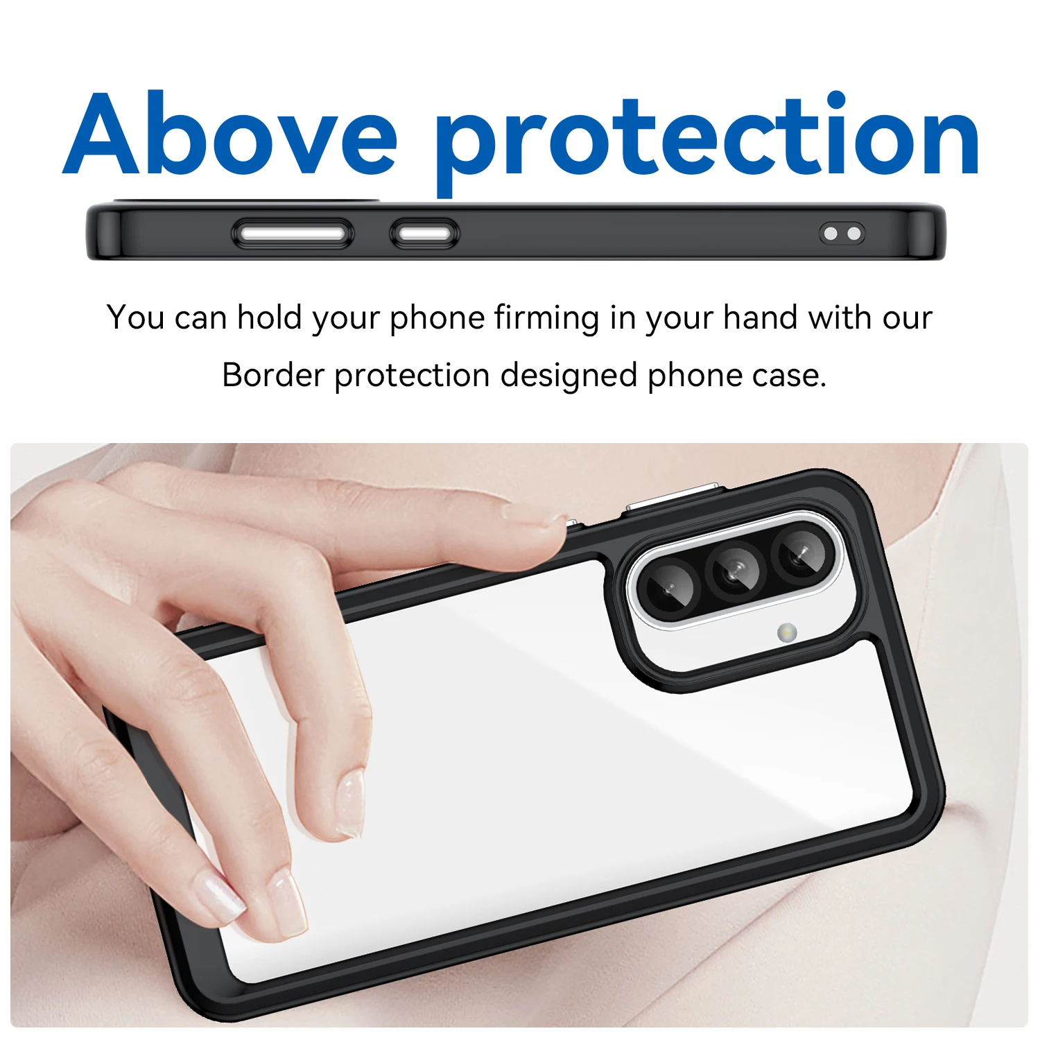 For Samsung Galaxy A36 Clear Case Samsung Galaxy A36 Cover Funda Coque Hard Translucent PC Soft TPU Edge Phone Shell Samsung A36