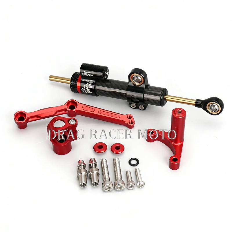 Suitable for Ducati Monster 821, 1200, 797 2014-2021 Motorcycle Steering Damper Stabilizer Bracket Kit