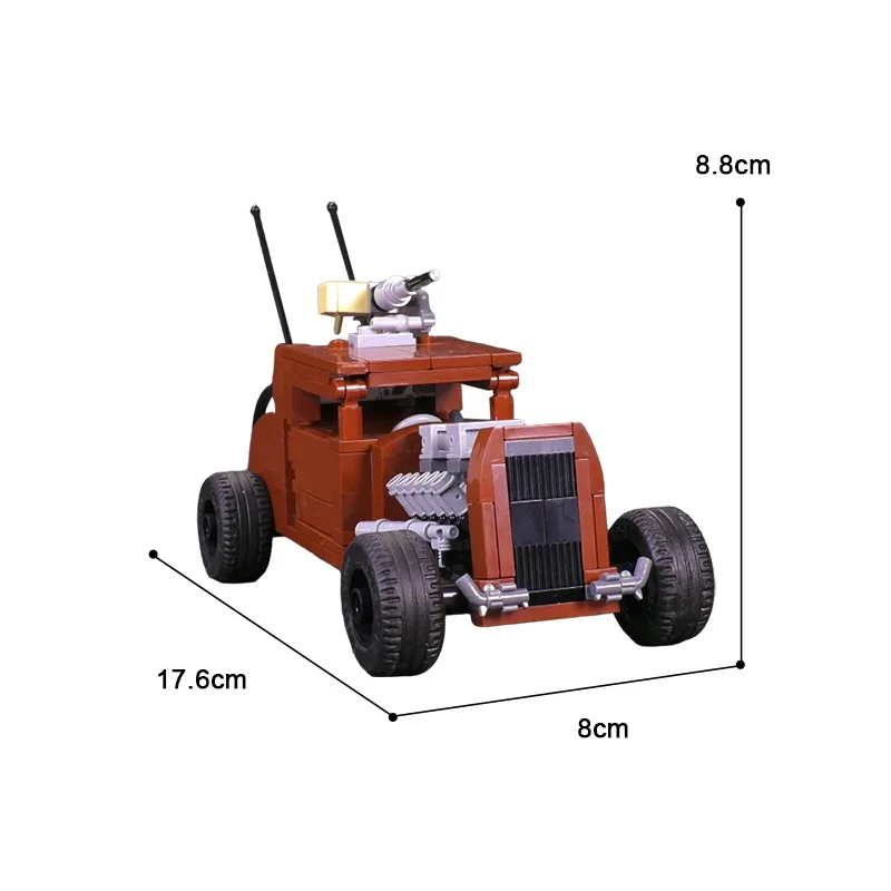 2 in 1 Hot Movie Speed Racing Car Mad Nuxs Car and Elvis for the Madness of Maxed Series Block Creativity Brick Birthday Toy