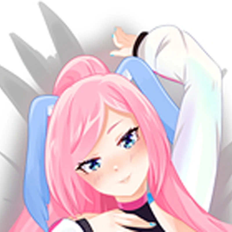

Anime Dakimakura Pillow Case Leahkitties Sexy and Busty Beautiful Girl Double-Sided Halloween