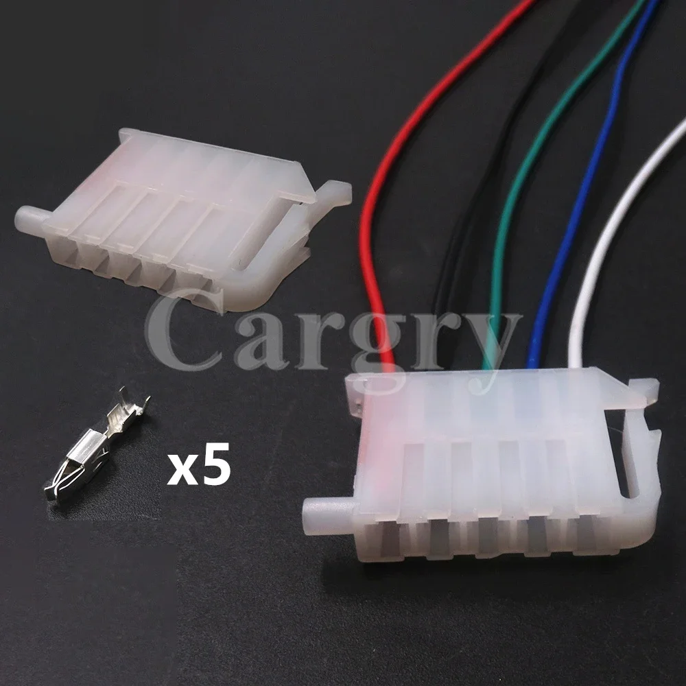 

1 Set 5P 357955968A 357 955 968 A Car Assembly Connectors AC Assembly Auto Electric Wiring Socket Automotive Wire Plug