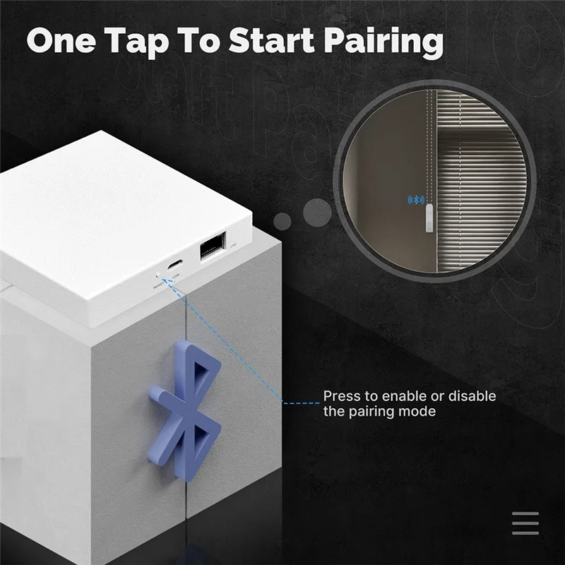 AEF7-Graffiti Smart Home Gateway BLE MESH Com Fio Bluetooth Gateway APP Controle Remoto Com BEACON MESH Gateway