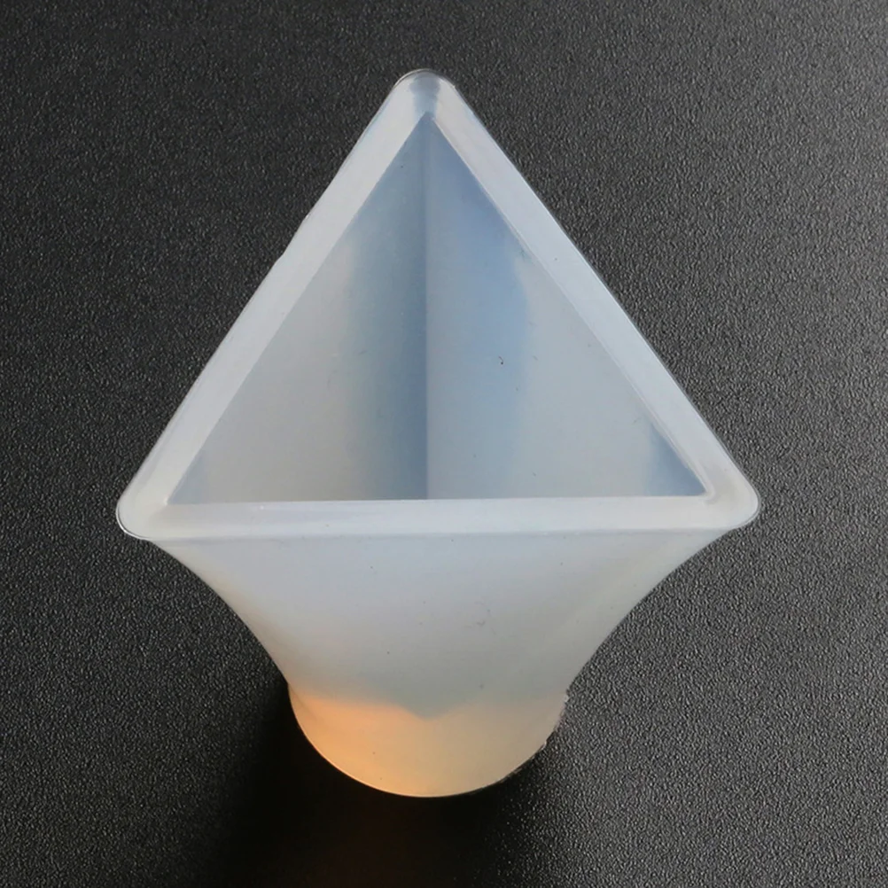 60 Mm Jewelry Making Molds Resin for Craft Silicone Casting Crystal Reusable Triangular