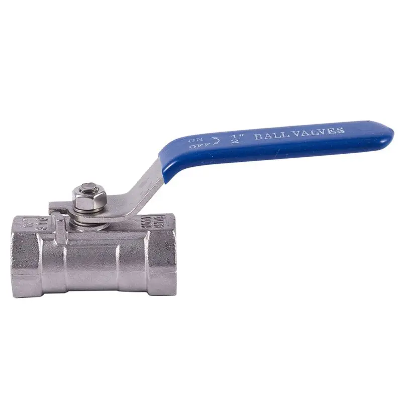 3X 1/2 Inch Stainless Steel Internal Thread Lever Handle Ball Valve