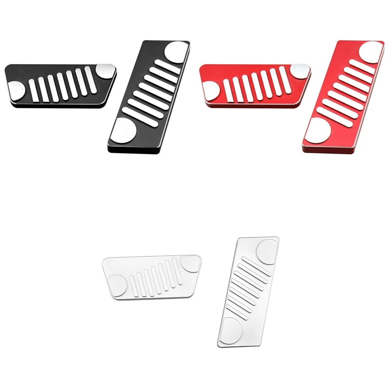 Accelerator Coaster Brake Pedal Covers Auto Foot Pedal Pad Kit Retrofitting Accessories For Jeep Wrangler JK 2011-2016