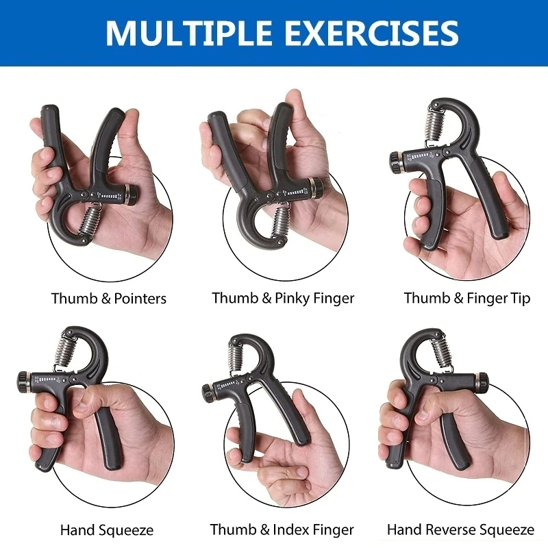 Hand Grips Strengthener Men and Women Arm Spring Finger Massager Expander Hand Exercise Gym Fitness Training Wrist Gripper 2025