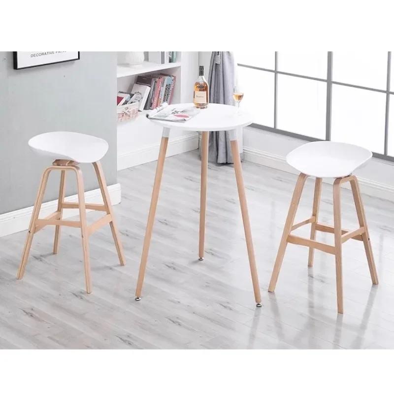 

Solid wood bar Nordic home modern high stool bar front desk creative high chair designer bar