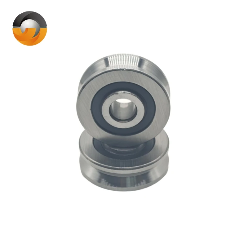

2PCS V10371214ZZ 10X37X14 mm V Groove Ball Bearing Guide Track Rlooer Bearing