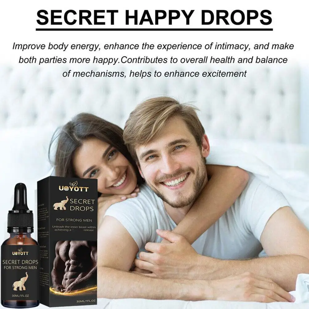 30ml Secret Drops For Strong Powerful Men Secret Happy Drops Enhancing Sensitivity Release Stress And Anxiety