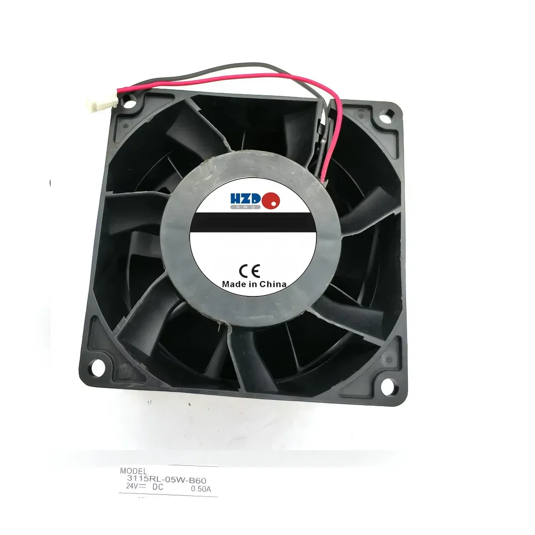 8CM 8038 24V 0.5A 3115RL-05W-B60 2Lines Cooling fan HZDO