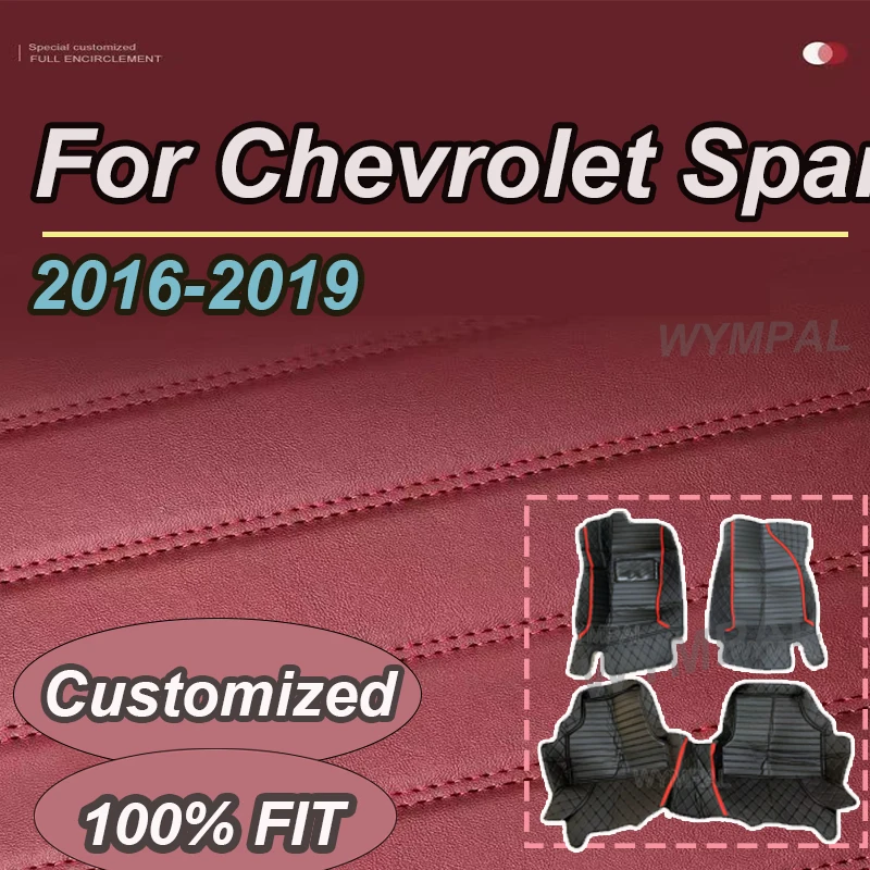

Роскошные автомобильные коврики для Chevrolet Holden Spark M400 2016 ~ 2019 кожаный коврик нескользящие противогрязевые ковры кожаные автомобильные аксессуары