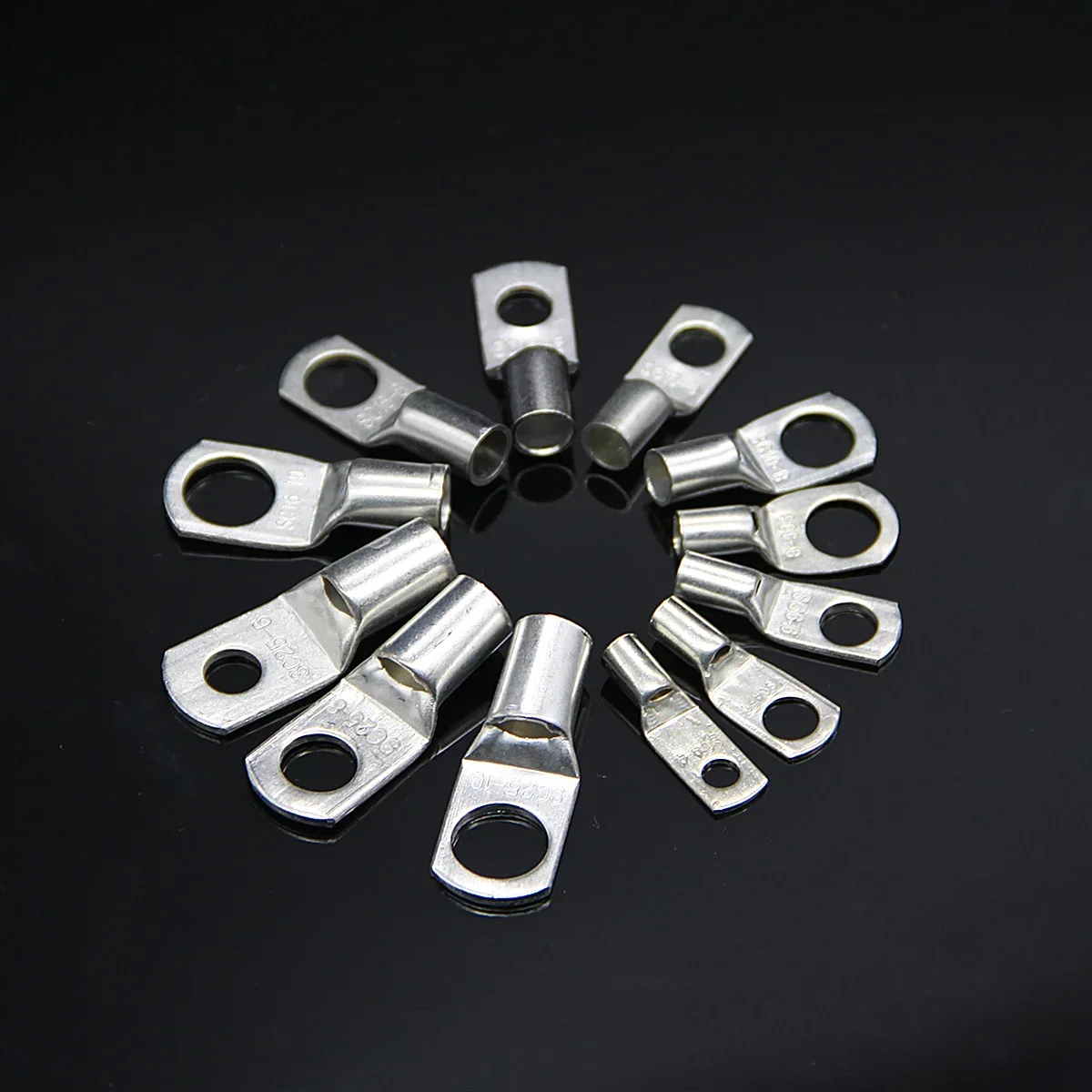 60/100/170 قطعة SC عارية الترباس حفرة المعلبة كابل نحاسي العروات بطارية محطة سلك محطات موصل دعوى SC10-6 SC16-8 SC25-8 #4