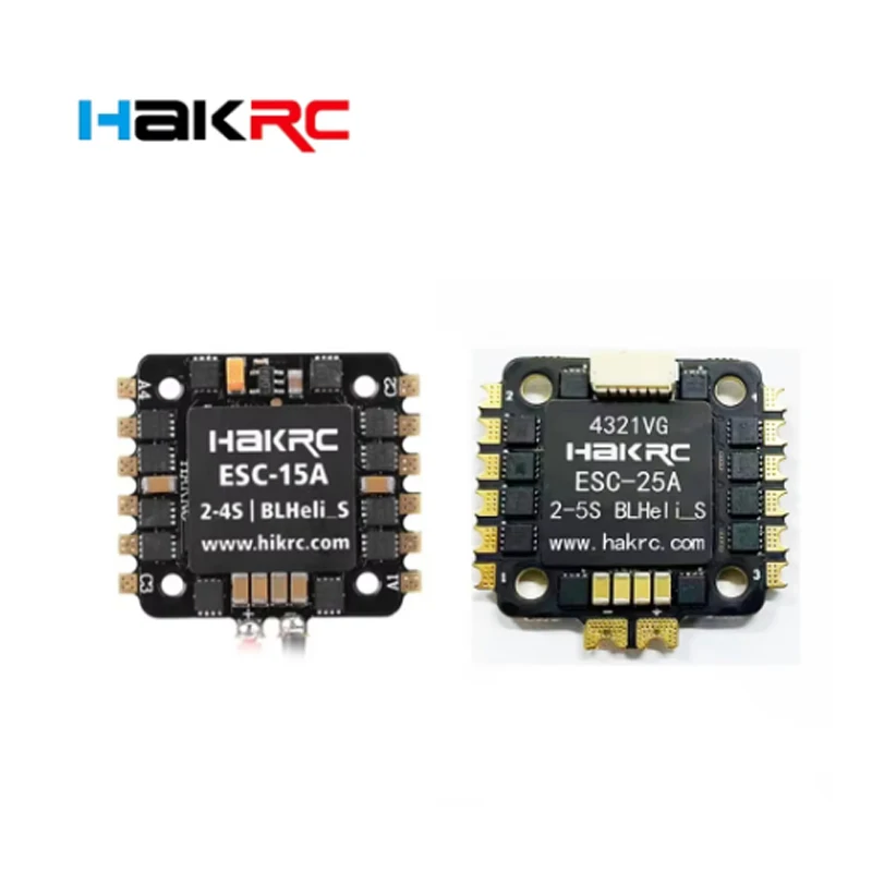 HAKRC 15A 25A 2-4S 4 in 1 Blheli_S ESC Dshot600 20x20mm for RC FPV Racing Drone