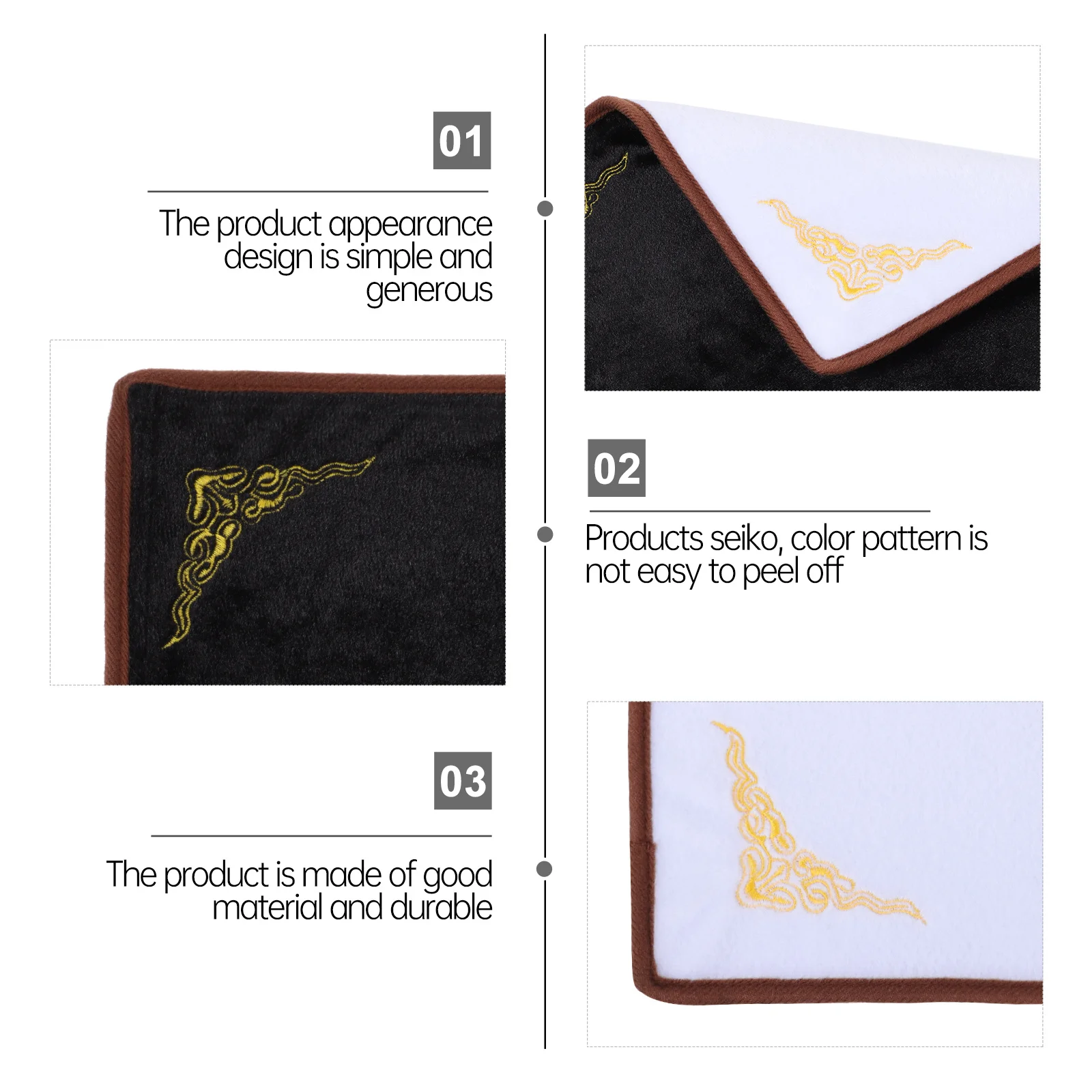 

1pc Jewelry Display Cloth Mat Premium Flannelette Folding Pad For Bracelet Ring Showcase Rustproof Dustproof Lightweight