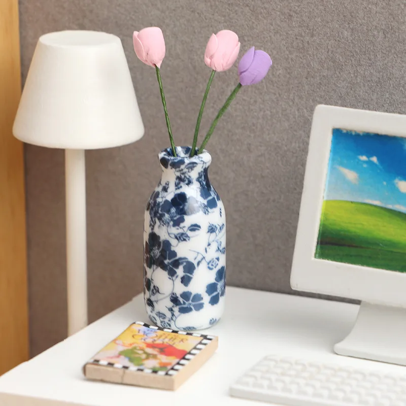 1:12 ドールハウスミニチュア食品フィギュアセラミックモデル磁器 Diy 装飾アクセサリークリエイティブドールハウス絶妙なモデルおもちゃ