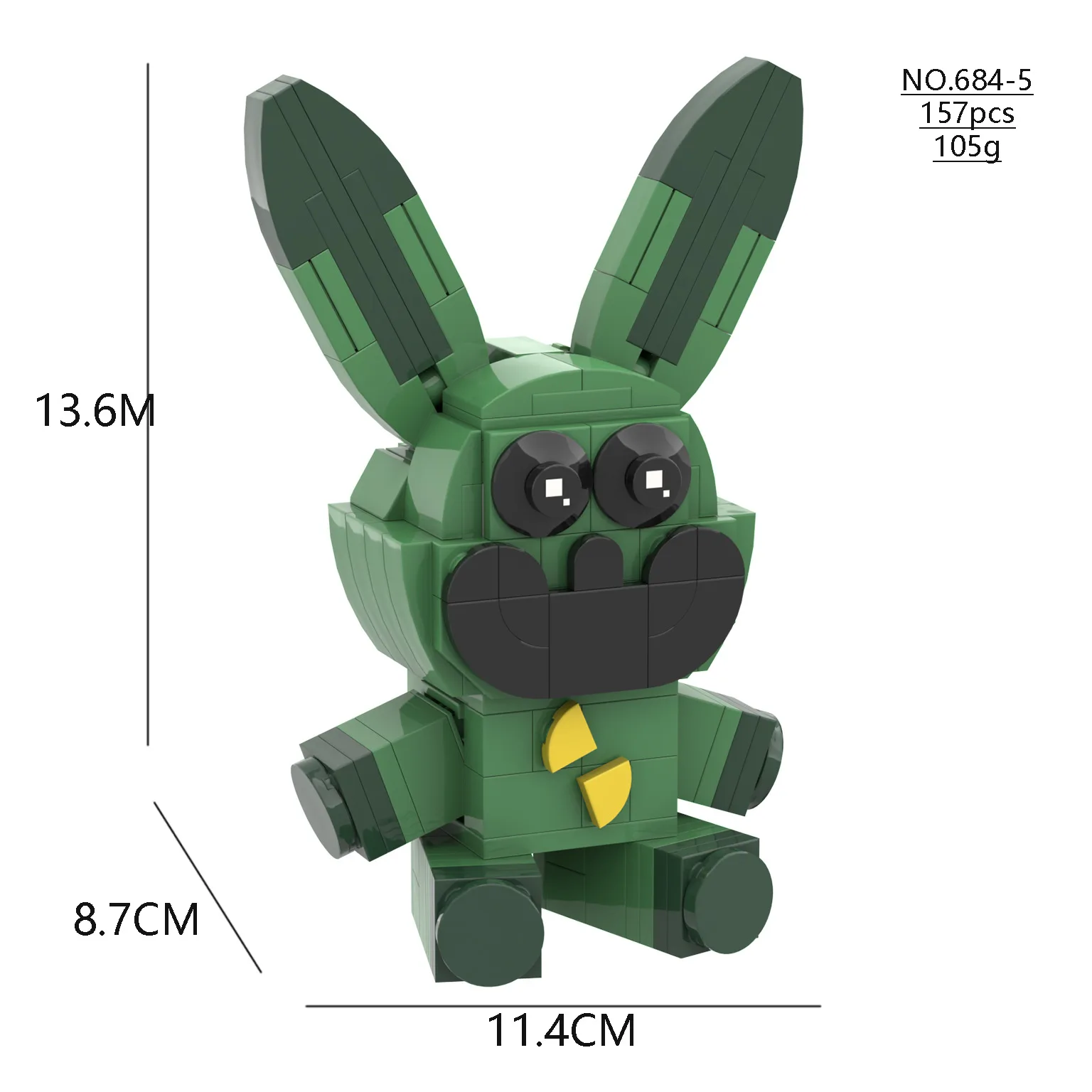 NONE Lächeln Viecher Bausteine lächelnde Viecher Dogday und Catnap Block Set Katze Nickerchen Hund Tag Catnat Figur Geburtstag Jungen Geschenk 6