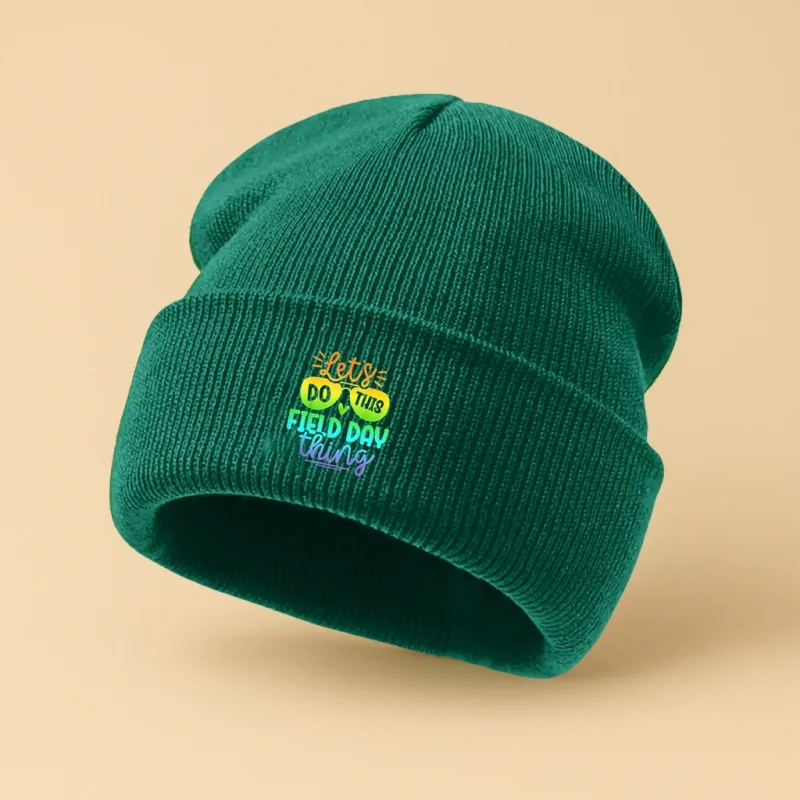 Semplice cartone animato versatile moda lettera stampa autunno inverno caldo cappello lavorato a maglia essenziale cappello lavorato a maglia universale unisex per esterni