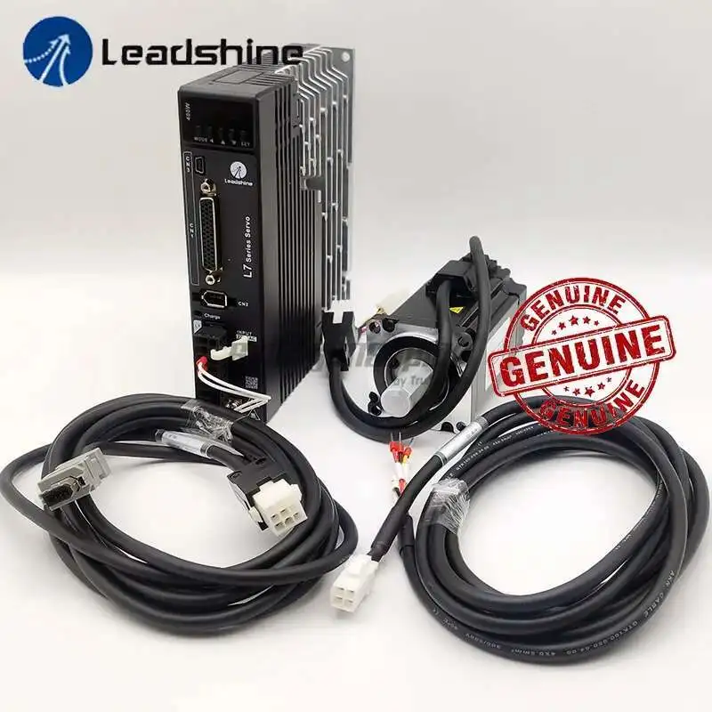 

2025 Новый продукт, оригинальный серводвигатель переменного тока Leadshine 400 Вт L7-400 и серводвигатель переменного тока ACM6004M2H-63-D-SS с полными кабелями