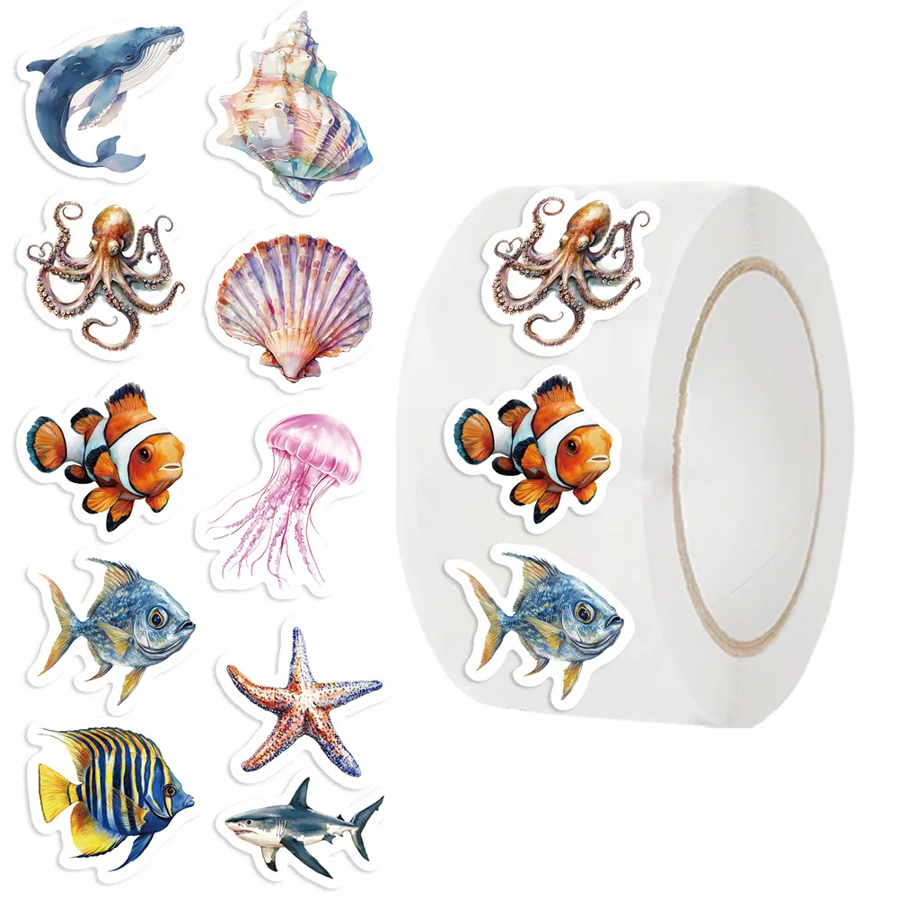 

500Pcs Pirate Sea Life Cartoon Stickers Waterproof for Phone Guitar Laptop Notebook Suitcase Skateboard